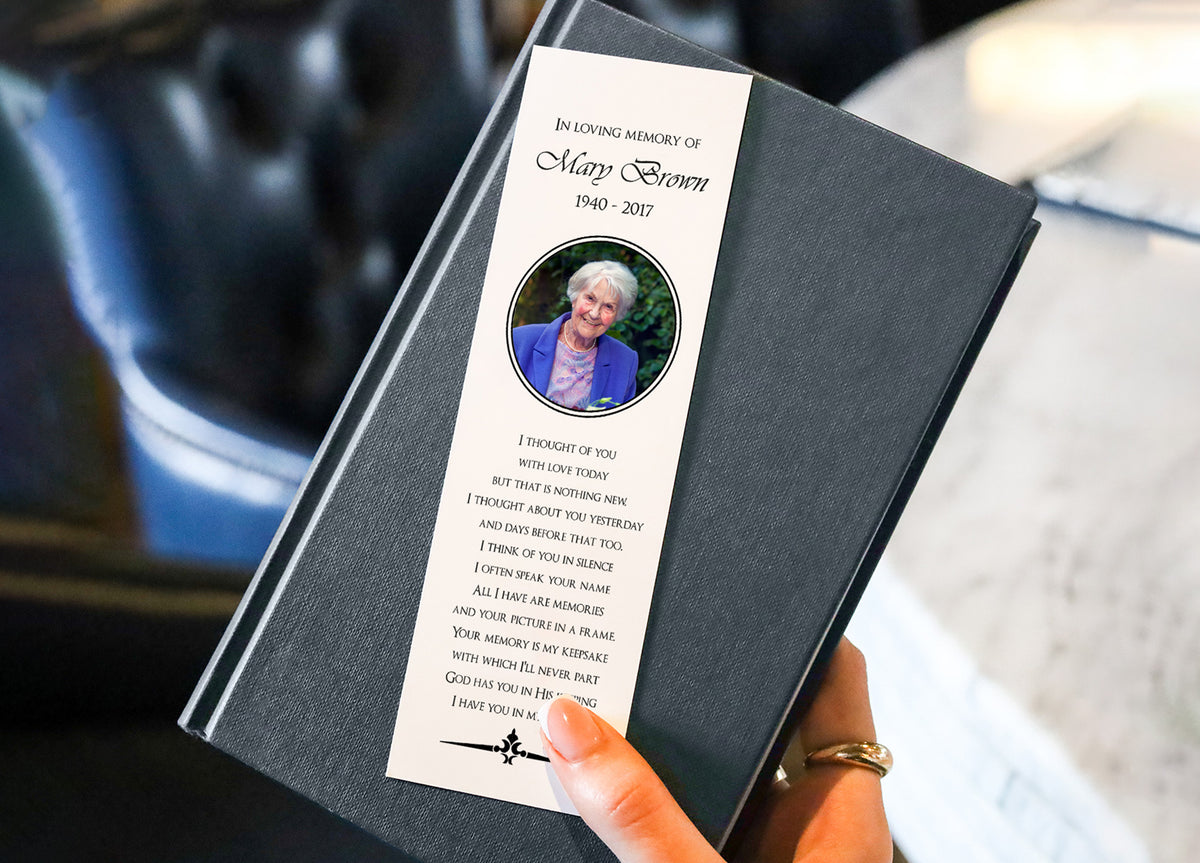 Poems For Funeral Bookmarks Poems For Funeral Bookmarks