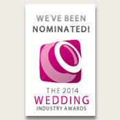 We have been nominated for The 2014 Wedding Industry Awards!
