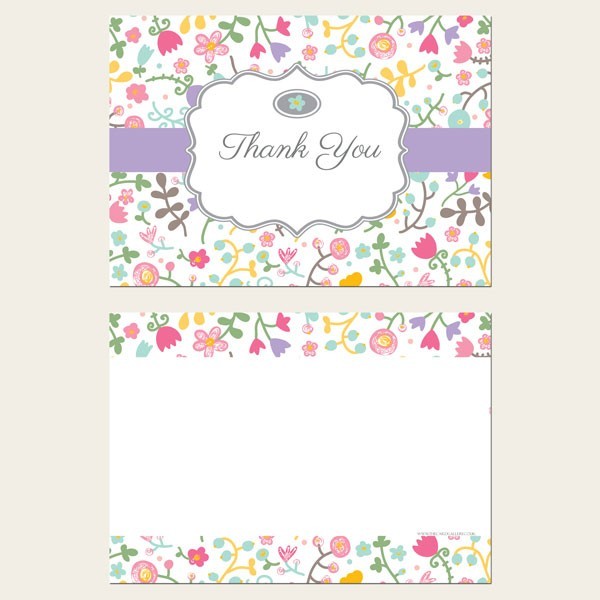 Ready to Write Thank You Cards - Flower Mix - Pack of 10