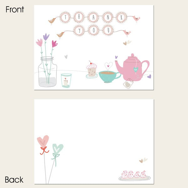 Ready to Write Thank You Cards - Afternoon Tea - Pack of 10