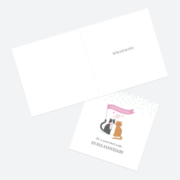 Anniversary Card - Characters - Cats - Wife