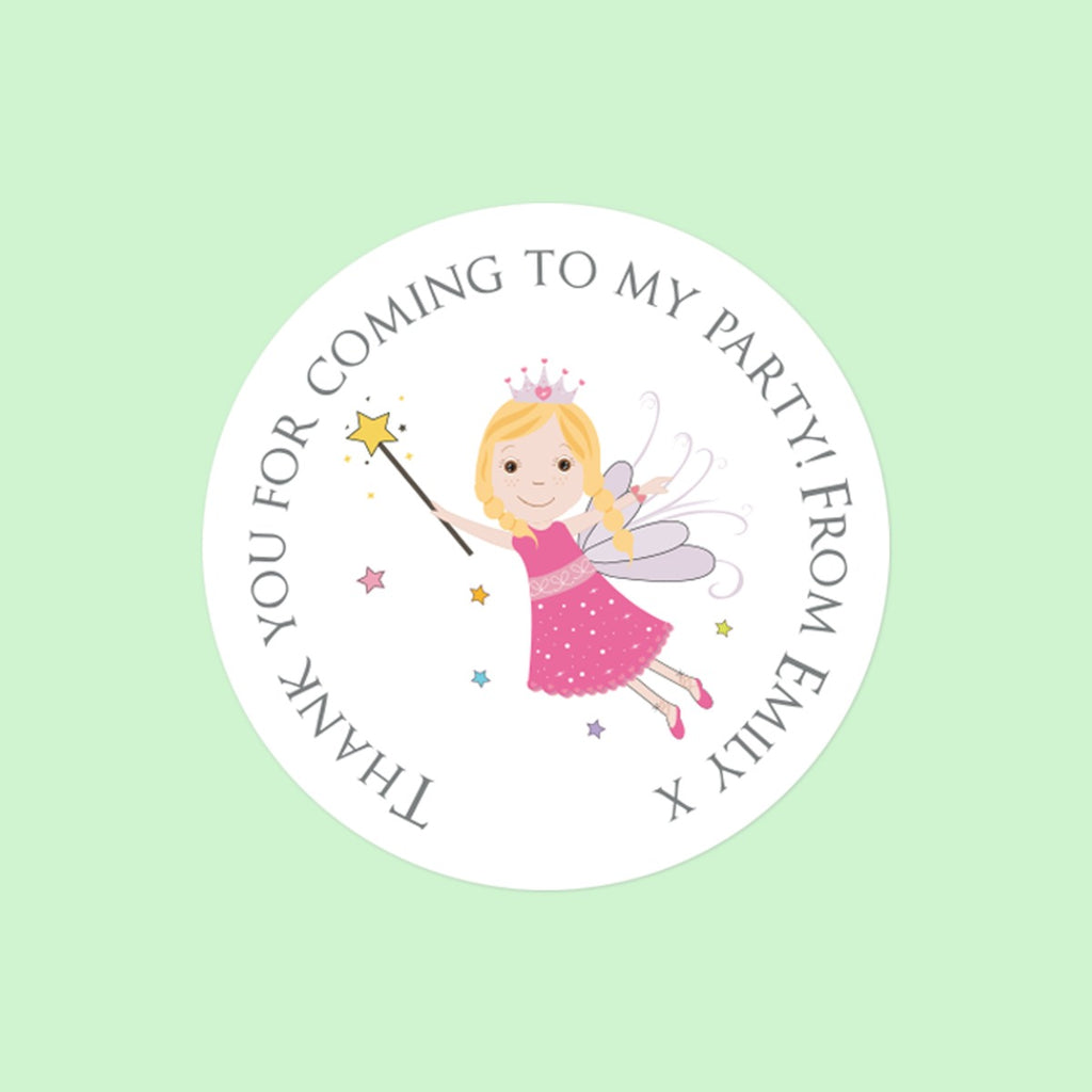 Birthday Fairy - Sweet Bag Stickers - Pack of 35