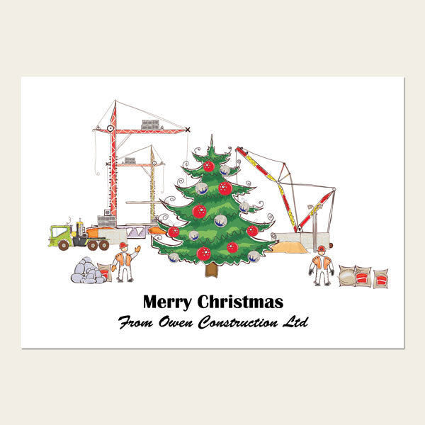 Business Christmas Cards - Building Construction