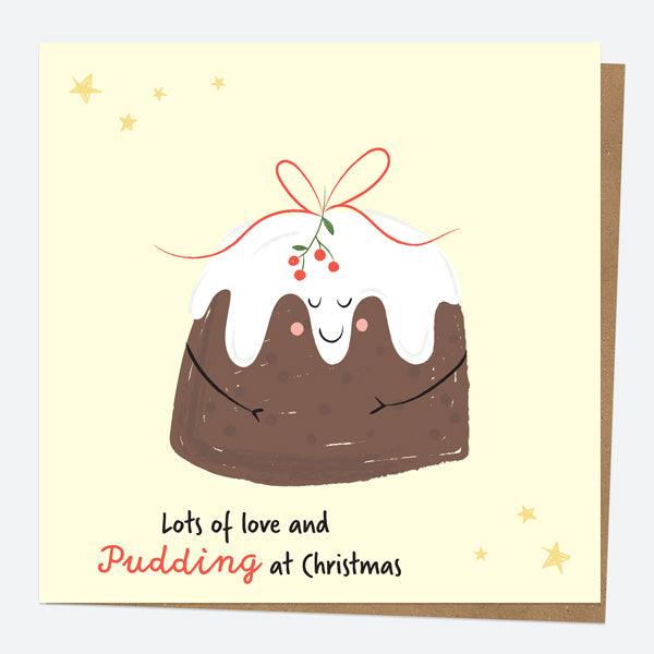 Christmas Card - Festive Food - Pudding