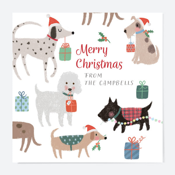 Personalised Christmas Cards - Santa Paws - Yappy Christmas - Pack of 10
