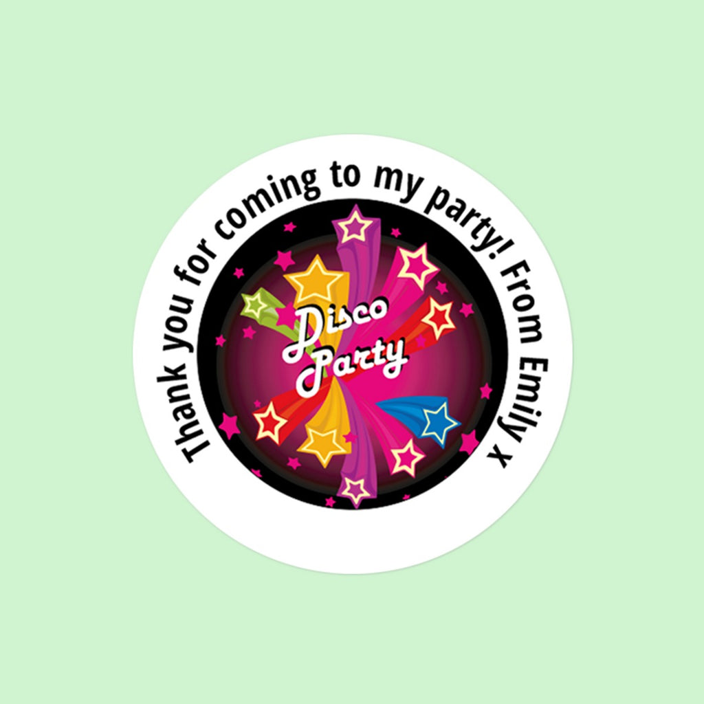 Disco Stars - Sweet Bag Stickers - Pack of 35