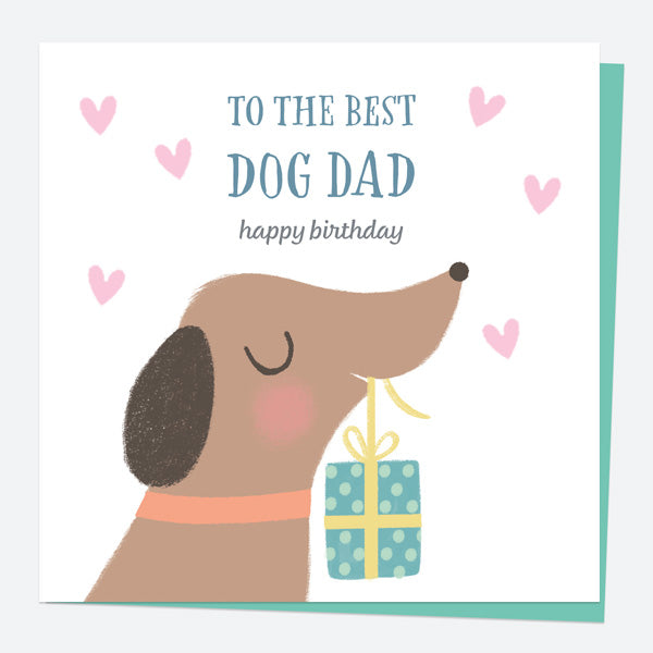 Dog Birthday Card - Best Dog Dad - Fast Delivery at Dotty About Paper