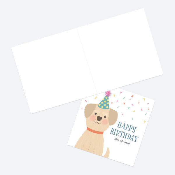 Dog Birthday Card - Lots Of Woof