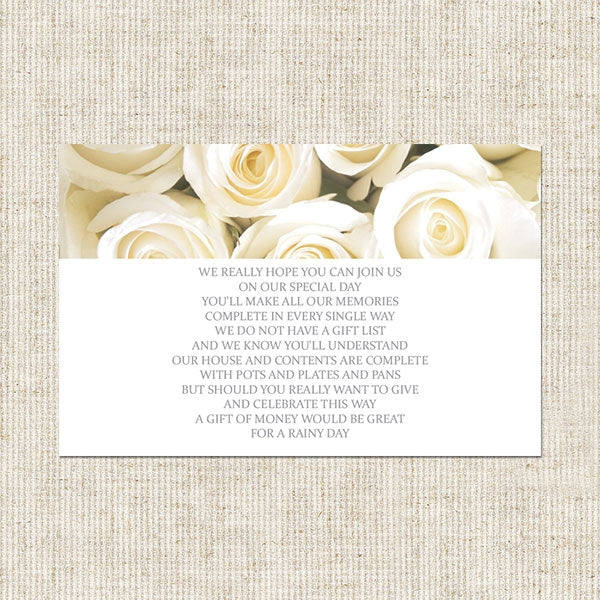 English Roses - Gift Poem Card