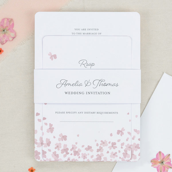 category header image Falling Flowers - Boutique Wedding Invitation & RSVP