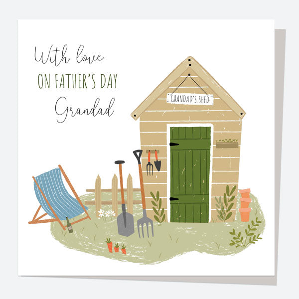 Father's Day Card - Garden Shed - Grandad
