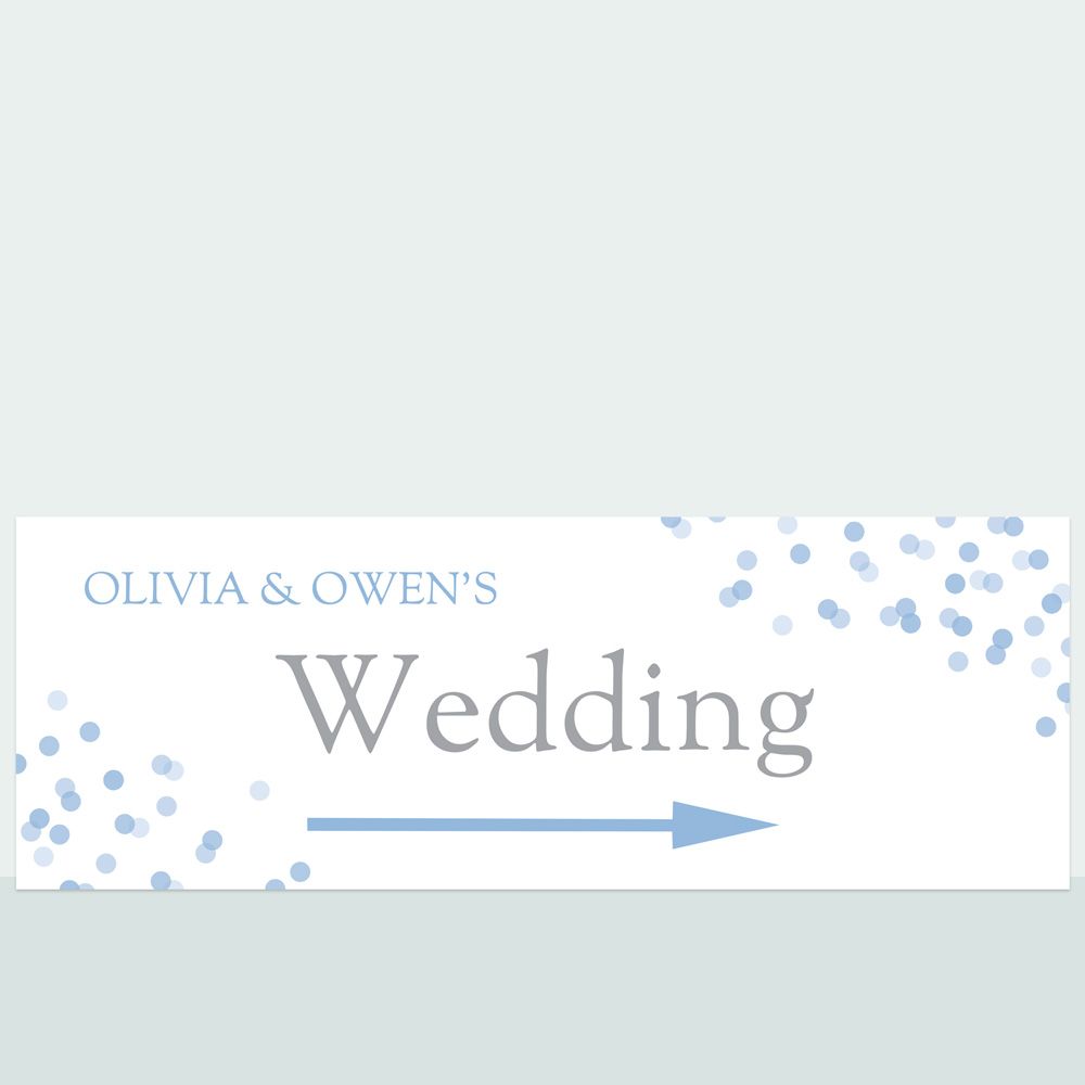 Confetti Sprinkle - Arrow Wedding Sign