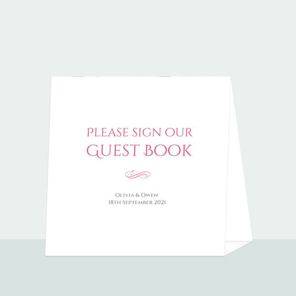 Formal Typography Bespoke - Wedding Guest Book