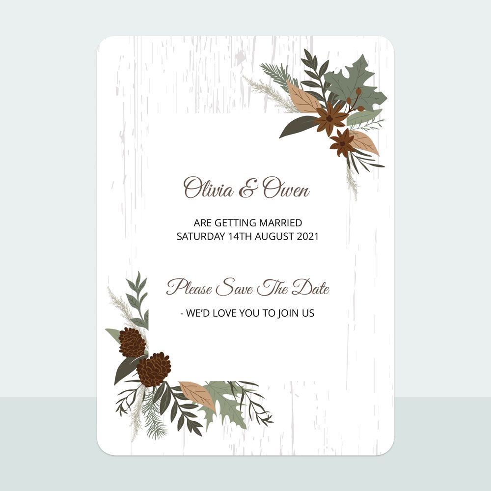 Woodland - Save the Date Cards