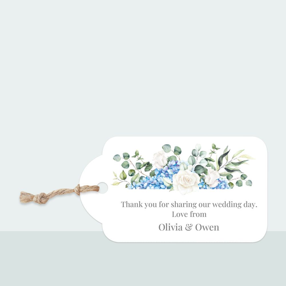 Hydrangea Bouquet - Favour Tag