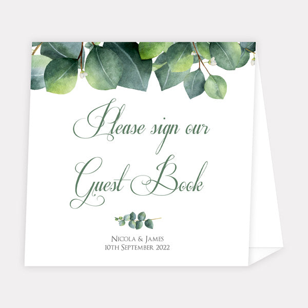 Eucalyptus Garland - Wedding Guest Book