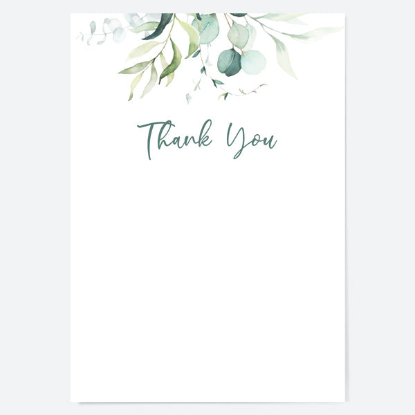 Ready to Write Thank You Cards - Eucalyptus Bouquet - Pack of 10