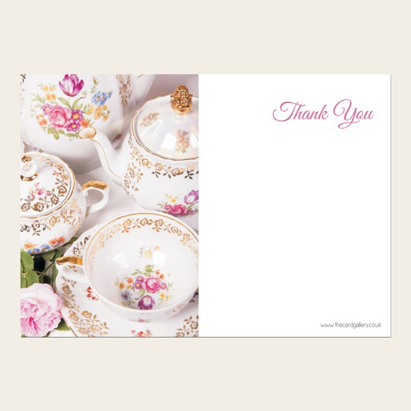 Ready to Write Thank You Cards - Vintage China - Pack of 10