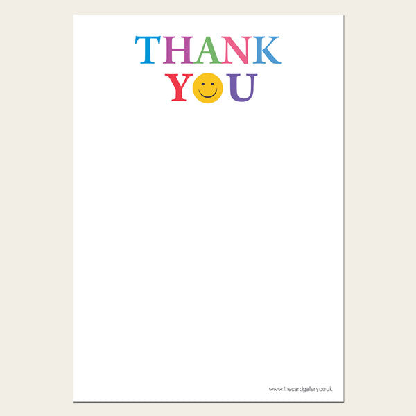 Emoji - Kids Thank You Notelet - Pack of 20