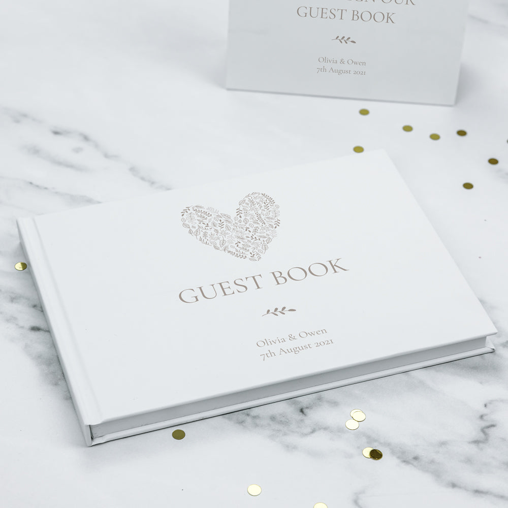 Leaf Heart - Wedding Guest Book