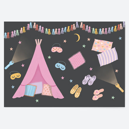 Kids Party Placemat - Girls Sleepover - Pack of 10