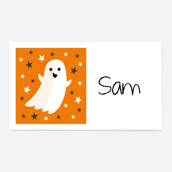 Spook-tacular Ghosts - Halloween Party Bag & Sticker - Pack of 10