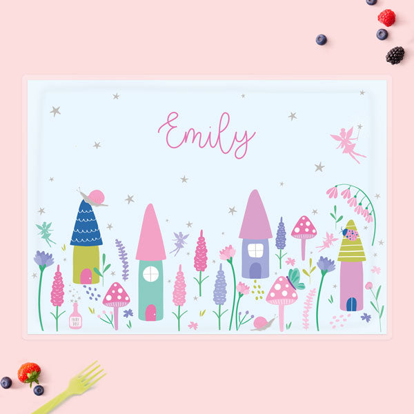 Personalised Kids Placemat - Fairy Garden