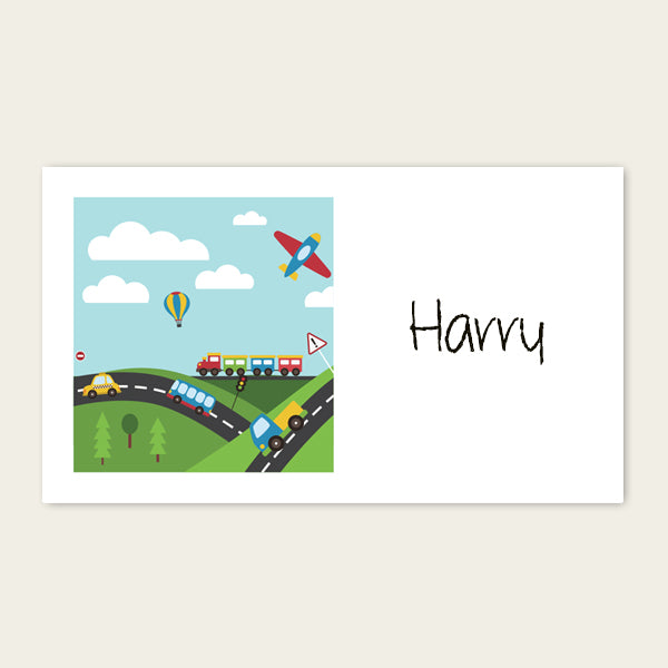 Planes, Trains & Automobiles - Party Bag & Sticker - Pack of 10