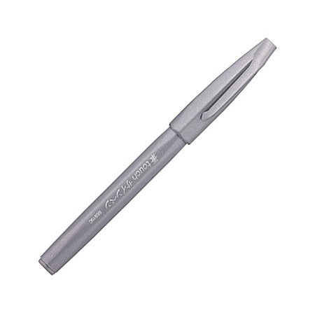 Pentel Touch Brush Sign Pen - Grey