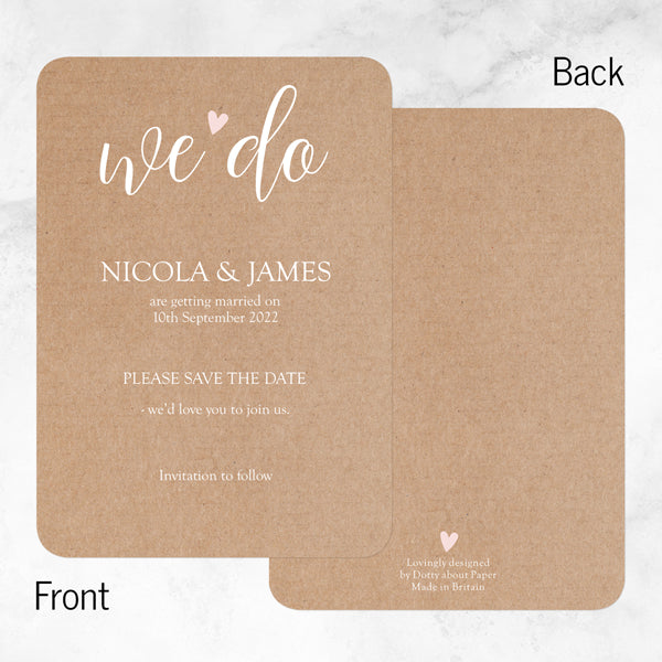 We Do - Save the Date Cards