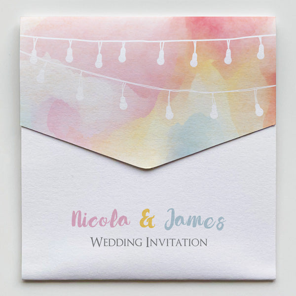 Festoon Lights Pocketfold Sample Fast Delivery at Dotty About Paper