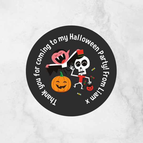Spooky Fun - Halloween Sweet Bag Stickers - Pack of 35