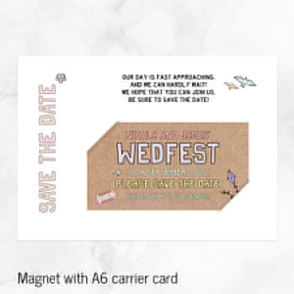 Summer Wedfest Save the Date Magnets