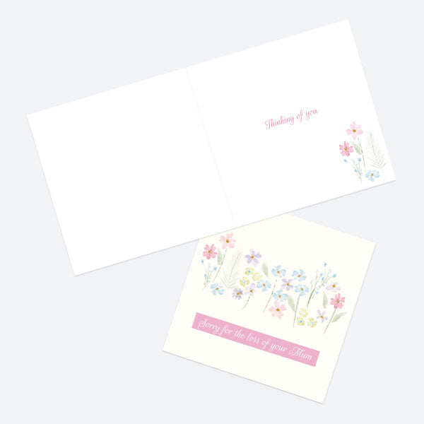 Sympathy Card - Dainty Flower Mix - Mum
