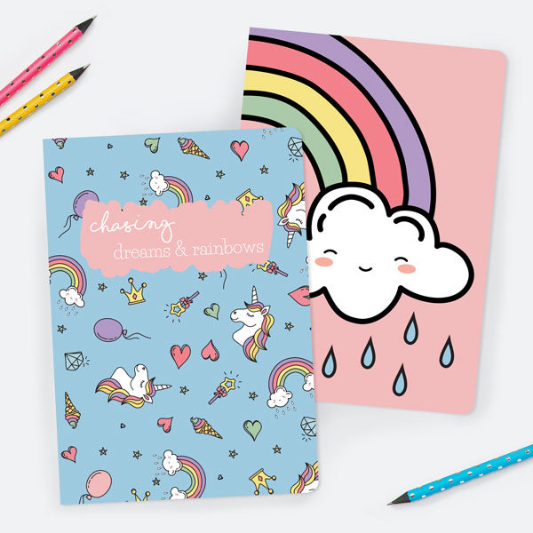 Unicorn Dreams - A5 Exercise Books - Pack of 2