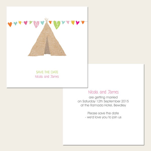 Festival Tipi - Save the Date Cards