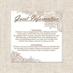 Vintage Lace Guest Information