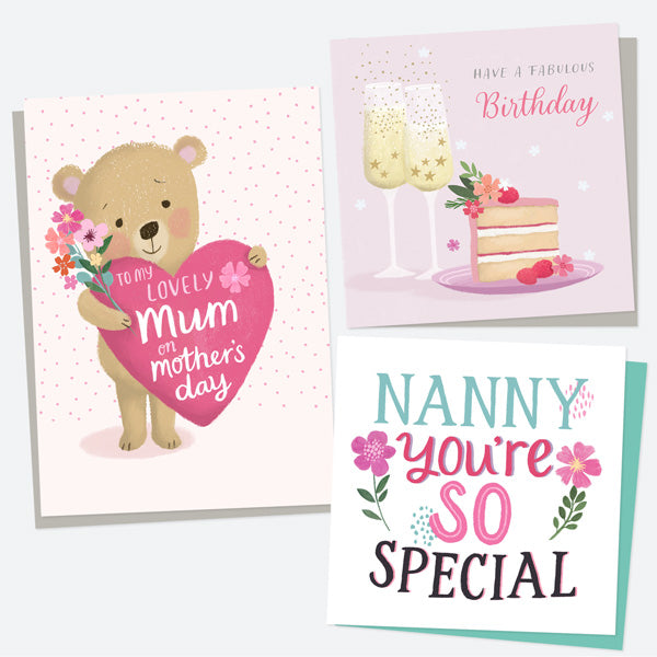 Mother's Day cards available on dotty about paper
