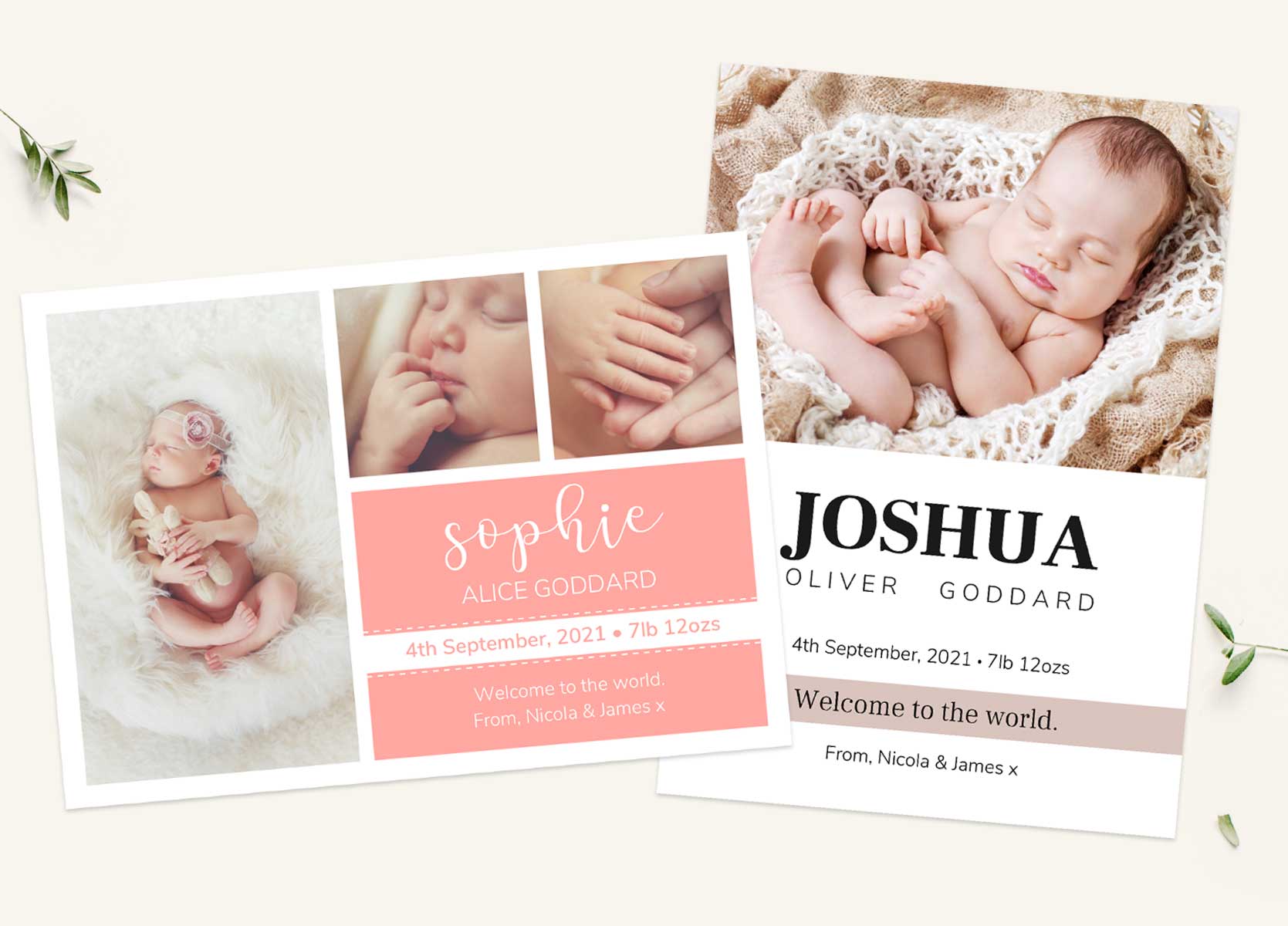Pregnancy & Birth Announcements