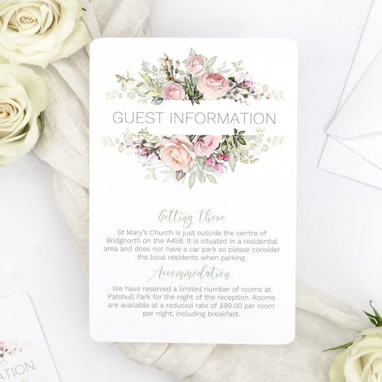 What to Include on Your Wedding Guest Information Cards