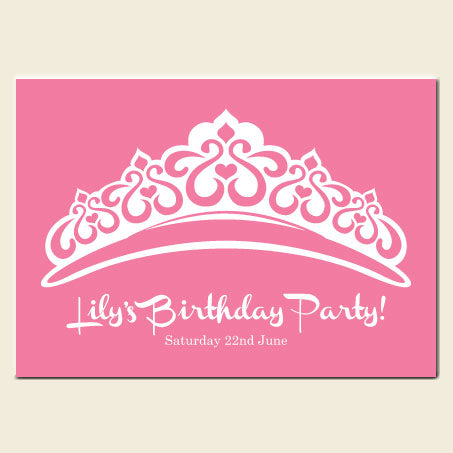 Three Ideas for Princess Birthday Invitations