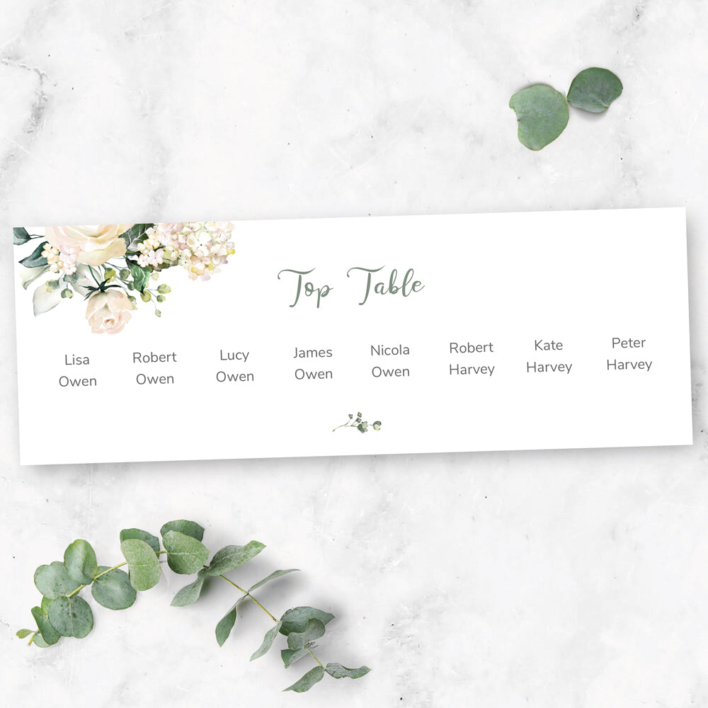 Top Table Wedding Seating Plan