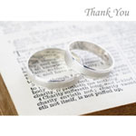 Wedding ring thank you cards