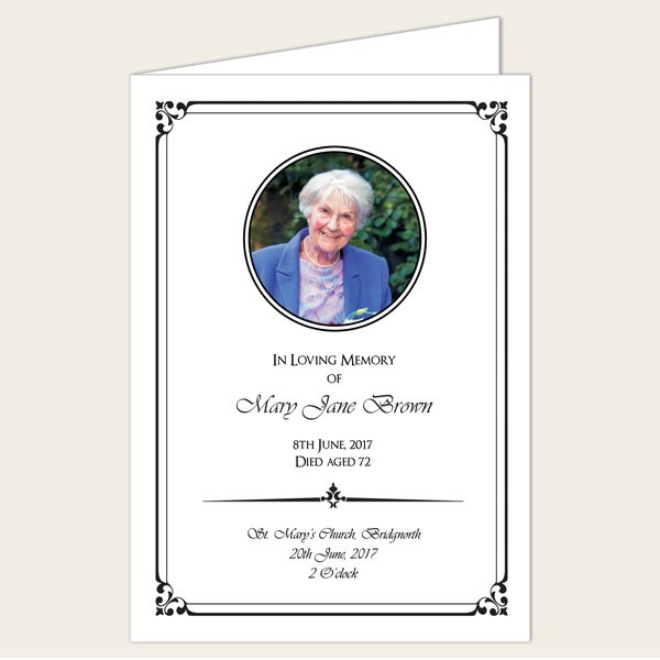 Introducing our range of funeral stationery