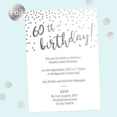 What Do You Write on a 60th Birthday Invitation?