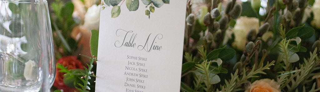 category header image Wedding Table Numbers