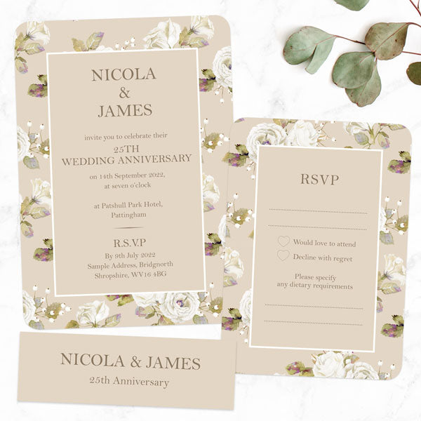 25th clearance anniversary invitations