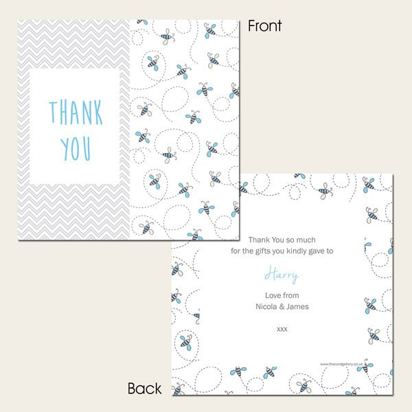 Thank You - Busy Bee - Postcard - Pack of 10
