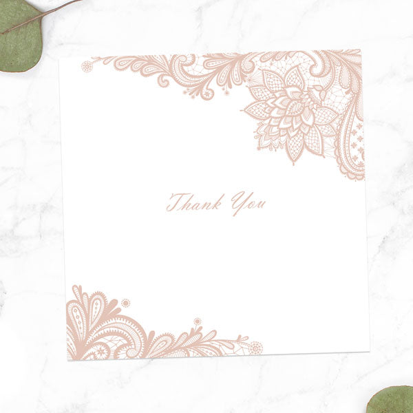 30th Anniversary Thank You Cards - Victorian Lace