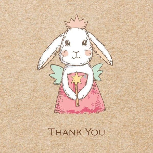 Ready to Write Thank You Cards - Bunny Fairy - Pack of 10